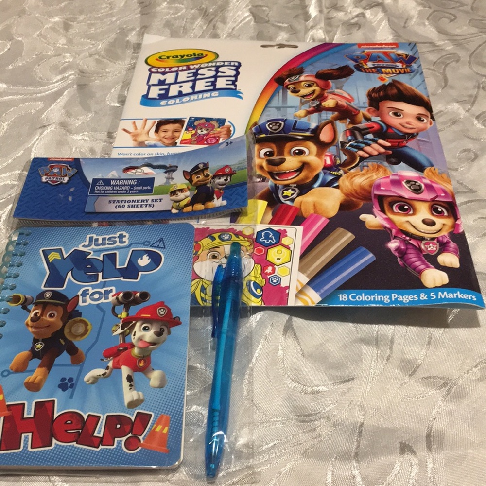 Paw patrol Color Wonder mess free  Coloring & Marker set & Matching Stationary